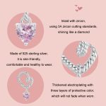 S925 Sterling Silber Twisted Rope Smart Heart DIY Anhänger Perlen – Bild 4