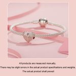 S925 Sterling Silber platinierte Liebes-DIY-Perlen – Bild 5