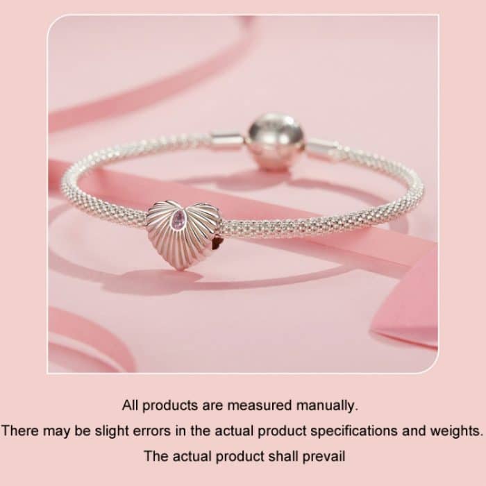 S925 Sterling Silber platinierte Liebes-DIY-Perlen – Bild 5