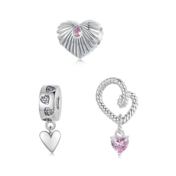 S925 Sterling Silber Liebe DIY Schmuck Perlen – Bild 2