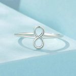 Offener, verstellbarer Ring mit Endlosschleife aus S925-Sterlingsilber – Bild 2