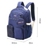 Bopai 68-01729 Canvas-Schultasche mit großem Fassungsvermögen, leicht und atmungsaktiv – Bild 3