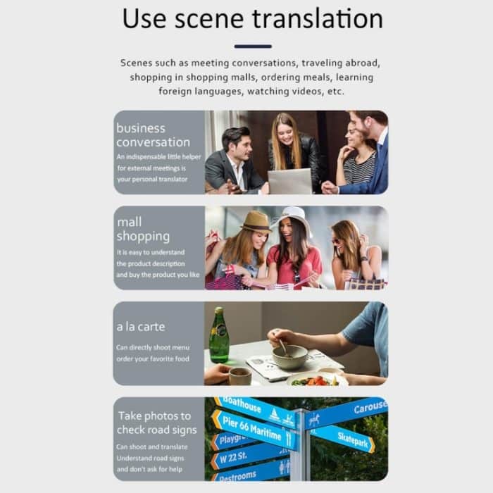 Hishell P40 Smart Translator 135 Sprachen Sprachintelligente Online-Übersetzungsmaschine Offline-Sprachübersetzung in mehreren Sprachen – Bild 7