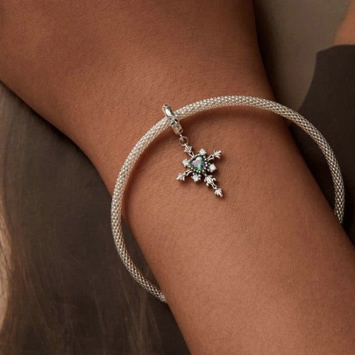 S925 Sterling Silber Vintage Kreuz Liebe DIY Anhänger Perlen – Bild 6