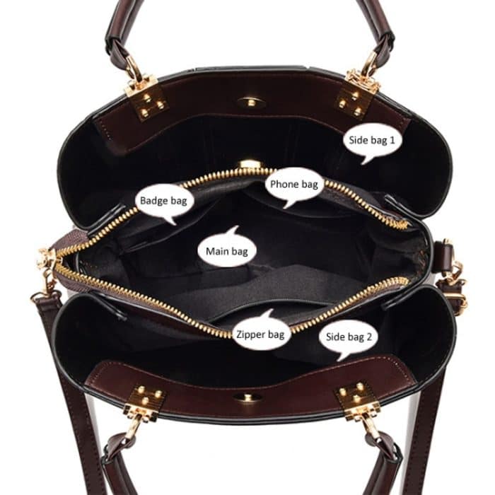 Frühling Sommer Dame Handtasche Große Kapazität Colorblocking Schulter Umhängetasche – Bild 5