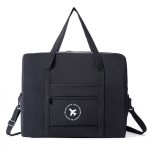 Faltbare Reisetasche, Umhängetasche, Flugzeug-Koffer für Camping, Wandern, Small Gray, Small Black, Large Gray, Large Black – Bild 2