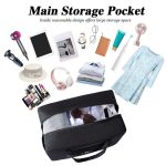 Faltbare Reisetasche, Umhängetasche, Flugzeug-Koffer für Camping, Wandern, Small Gray, Small Black, Large Gray, Large Black – Bild 4