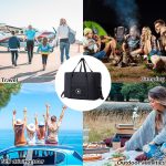 Faltbare Reisetasche, Umhängetasche, Flugzeug-Koffer für Camping, Wandern, Small Gray, Small Black, Large Gray, Large Black – Bild 8