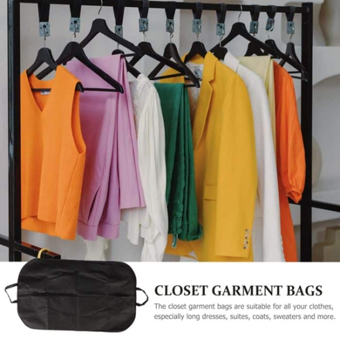 Vlies-Mantelanzug, verdickter Staubbeutel, White 60x100cm, Black 60x100cm, Black 60x120cm, White 60x120cm – Bild 4