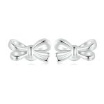 S925 Sterling Silber Schleife Damen Ohrringe