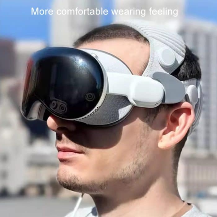 Für Apple Vision Pro 1 Paar Dual-Kopfbedeckung, Riemen, Schnalle, Strickzubehör – Bild 2