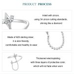 Offener, verstellbarer Ring aus S925-platiniertem Sterlingsilber mit Sternquaste – Bild 4