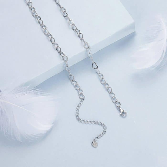 S925 Sterling Silber Love Arrangement Kettenhalskette – Bild 3