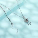 S925 Sterling Silber platinierte Love Tree Of Life Traumfänger-Halskette – Bild 3