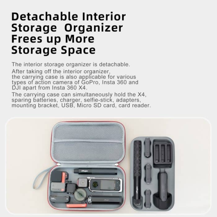 Für Insta360 X4 aMagisn Medium Aufbewahrungstasche Clutch Bag Schutzhülle – Bild 5