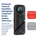 Für Insta360 X4 aMagisn Silikon-Schutzhülle, Body Case + Lens Cover Black, Body Case + Lens Cover Gray, Body Case Black, Body Case Gray, Lens Cover Black, Lens Cover Gray – Bild 12