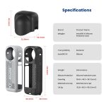 Für Insta360 X4 aMagisn Silikon-Schutzhülle, Body Case + Lens Cover Black, Body Case + Lens Cover Gray, Body Case Black, Body Case Gray, Lens Cover Black, Lens Cover Gray – Bild 14