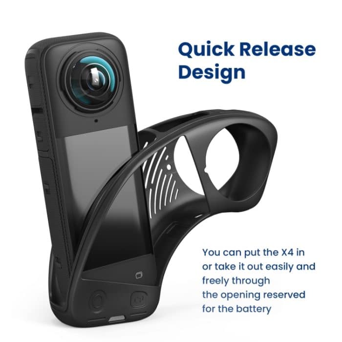 Für Insta360 X4 aMagisn Silikon-Schutzhülle, Body Case + Lens Cover Black, Body Case + Lens Cover Gray, Body Case Black, Body Case Gray, Lens Cover Black, Lens Cover Gray – Bild 5