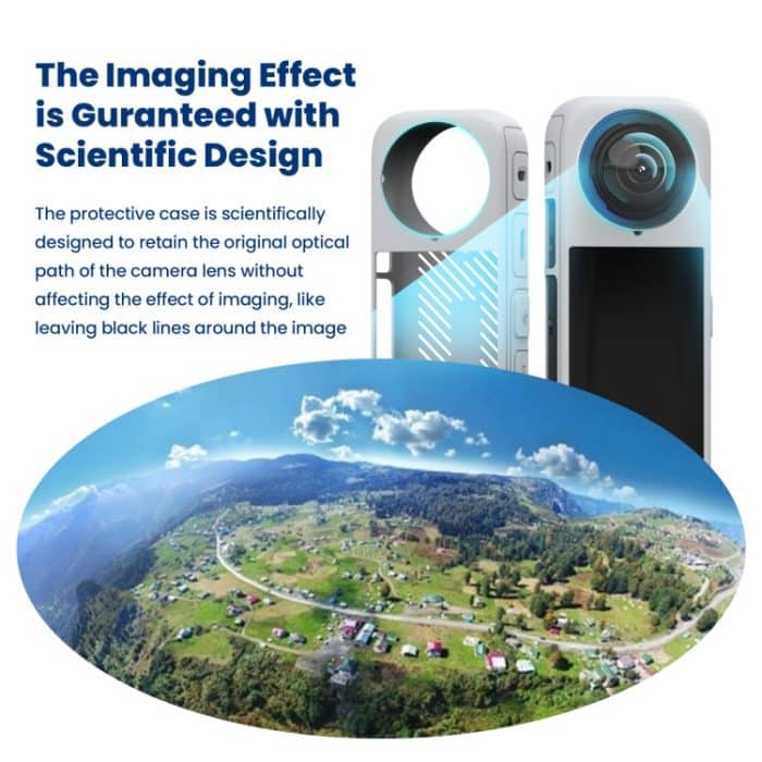 Für Insta360 X4 aMagisn Silikon-Schutzhülle, Body Case + Lens Cover Black, Body Case + Lens Cover Gray, Body Case Black, Body Case Gray, Lens Cover Black, Lens Cover Gray – Bild 9