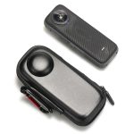Für Insta360 X4 Mini Aufbewahrungstasche PU-Tasche Sportkameraschutz mit Haken, Style 1