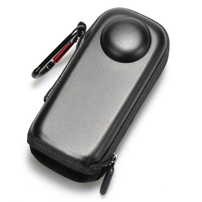 Für Insta360 X4 Mini Aufbewahrungstasche PU-Tasche Sportkameraschutz mit Haken, Style 1 – Bild 3