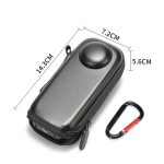 Für Insta360 X4 Mini Aufbewahrungstasche PU-Tasche Sportkameraschutz mit Haken, Style 1 – Bild 7