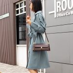 Damen Vintage Baguette Achseltasche Schultertasche – Bild 7