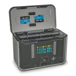 Für Insta360 X4 CYNOVA Zwei-Wege-Lade-Butler-Bildschirmanzeige Intelligente Ladebox