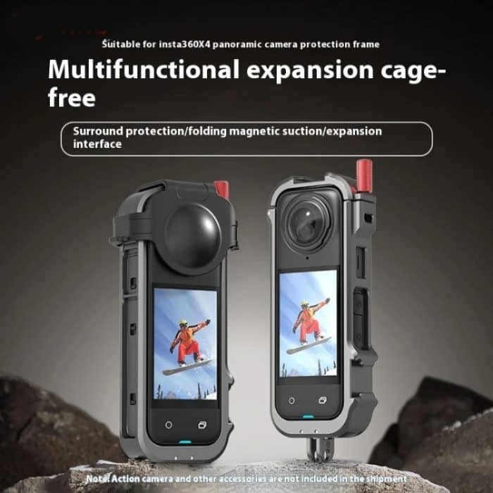 Für Insta360 X4 Metallrahmen Action Kamera Kaninchenkäfig Erweiterungshalterung – Bild 2
