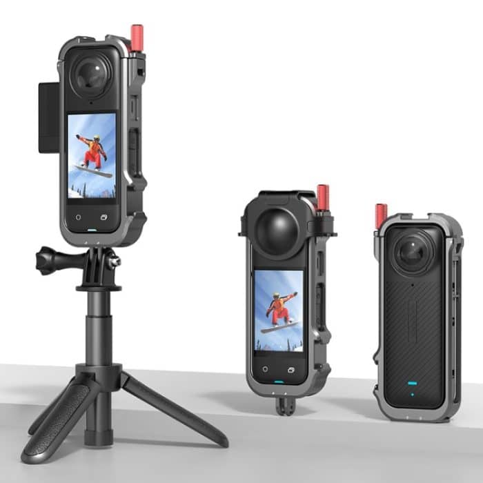 Für Insta360 X4 Metallrahmen Action Kamera Kaninchenkäfig Erweiterungshalterung – Bild 9