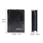 Baellerry D3213 Retro-Leder-Kurzbrieftasche mit mehreren Kartenfächern und Reißverschluss-Kartenhalter – Bild 2