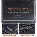 Baellerry D3213 Retro-Leder-Kurzbrieftasche mit mehreren Kartenfächern und Reißverschluss-Kartenhalter – Bild 4