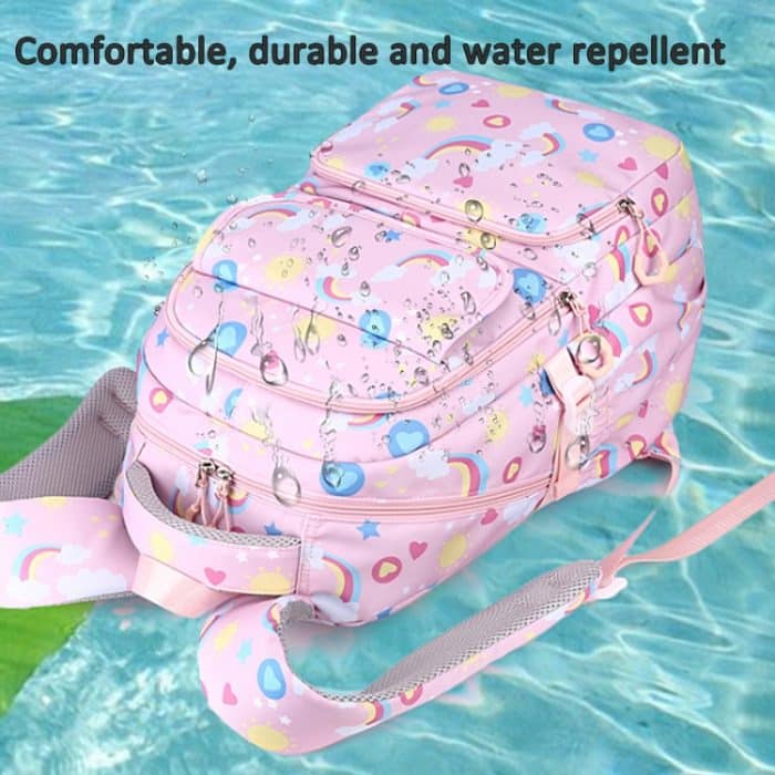 3-in-1-Schulrucksack für Kinder, kleine Schüler-Büchertasche mit Lunchtasche und Federmäppchen – Bild 7