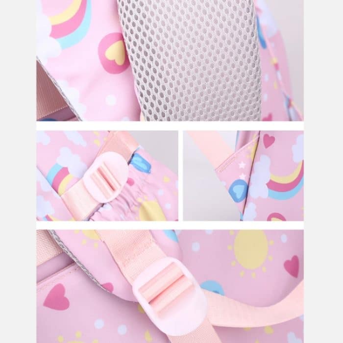 3-in-1-Schulrucksack für Kinder, kleine Schüler-Büchertasche mit Lunchtasche und Federmäppchen – Bild 9