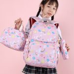 3-in-1-Schulrucksack für Kinder, kleine Schüler-Büchertasche mit Lunchtasche und Federmäppchen – Bild 10