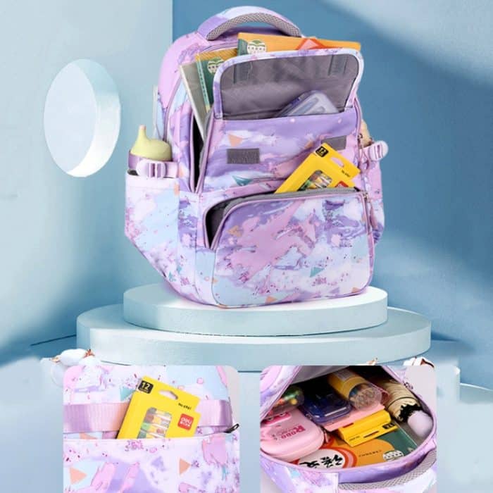 3-in-1-Schulrucksack für Kinder, kleine Schüler-Büchertasche mit Lunchtasche und Federmäppchen – Bild 6