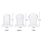 Baby-Schnuller, Obst- und Gemüse-Hilfsfutterspender, Baby-Bites-Futterspender, Brustwarzen, Large Blue, Medium Blue, Small Blue, Large Green, Medium Green, Small Green, Large Purple, Medium Purple, Small Purple – Bild 3