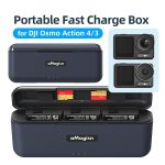 Für DJI Action 4 / 3 aMagisn Schnellladung Ladebox Ladegerät Sportkamera Zubehör – Bild 3