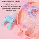 Baby-Schnuller, Obst- und Gemüse-Zusatzfutterautomat, süßer Hirsch-Fruchtbissbeutel, Zahnungsstab, Blue, Pink, Purple, With Box Purple, With Box Pink, With Box Blue – Bild 6