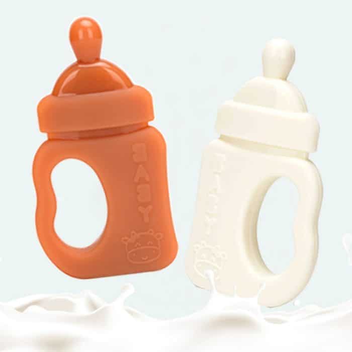 Baby-Silikon-Beißring, Flaschenbiss-Beißring, Beißstab, With Box Nano Color, With Box Milk White, Without Box Nano Color, Without Box Milk White – Bild 2