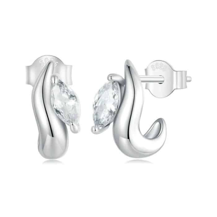 TBD0604749001A.jpg S925 Sterling Silber Zirkon Marquise Damen Ohrringe – Bild 1