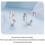 S925 Sterling Silber Zirkon Marquise Damen Ohrringe – Bild 5