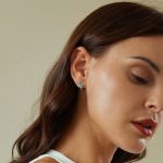 S925 Sterling Silber platinierte Fresh Star Moon Ohrringe – Bild 6