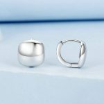 Quadratische Ohrringe aus platiniertem S925-Sterlingsilber – Bild 2