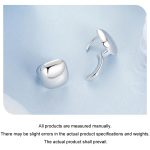 Quadratische Ohrringe aus platiniertem S925-Sterlingsilber – Bild 5