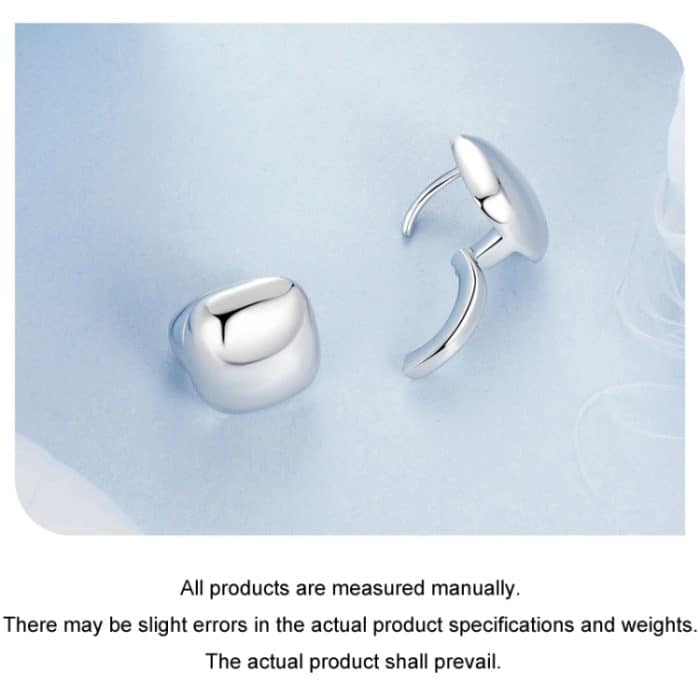 Quadratische Ohrringe aus platiniertem S925-Sterlingsilber – Bild 5