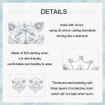 S925 Sterling Silber platinierte Kronen-Fuchs-Prinzessin-Ohrringe – Bild 4