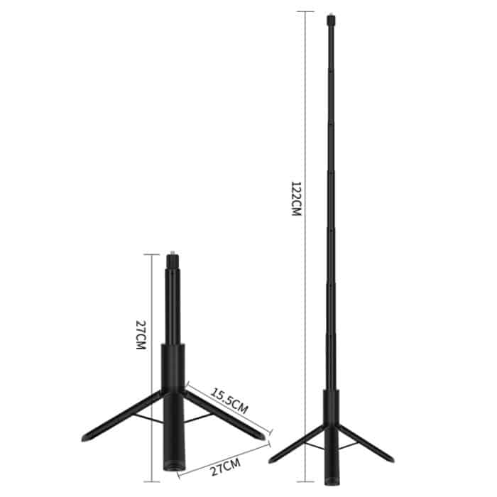 Für Insta360 One X einziehbares integriertes Kamera-Panorama-unsichtbares Selfie-Stick-Stativ, 1.22m For Insta360 One X – Bild 3