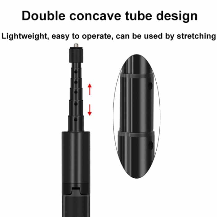 Für Insta360 One X einziehbares integriertes Kamera-Panorama-unsichtbares Selfie-Stick-Stativ, 1.22m For Insta360 One X – Bild 5