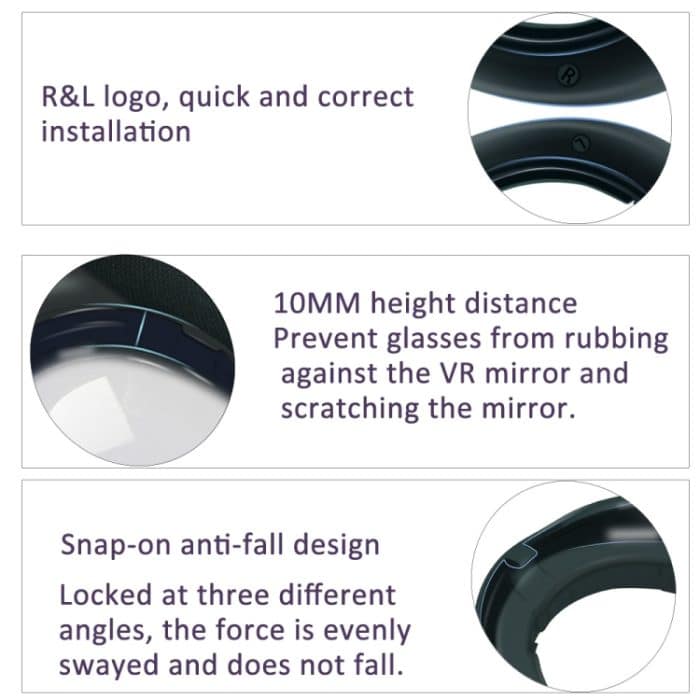 Für Meta Quest 3 VR-Brille, Linsenschutzrahmen, um zu verhindern, dass Ihre Brille die VR-Linsen zerkratzt – Bild 8